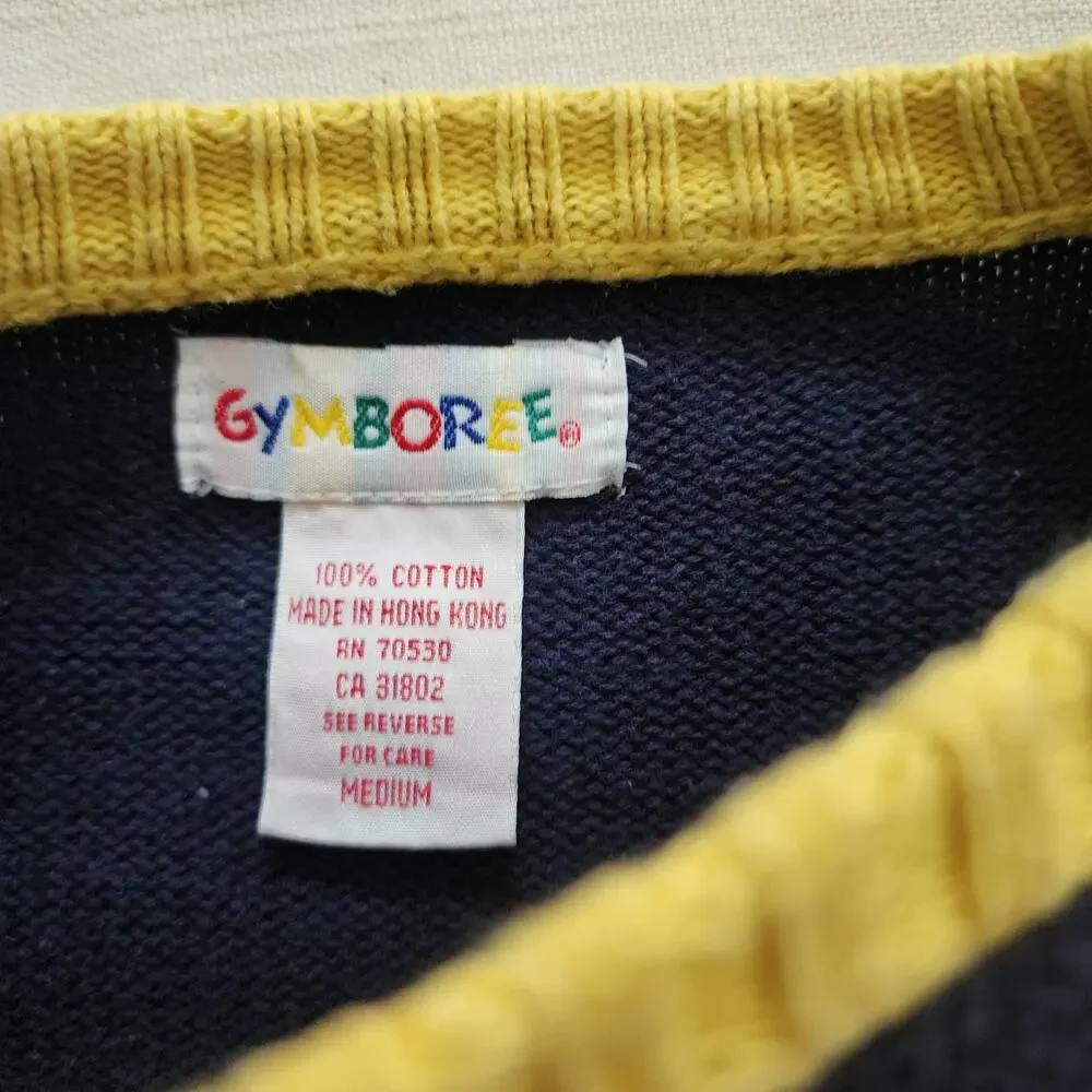 Vintage Gymboree Flag Knit Sweater 4t